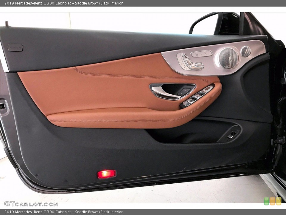 Saddle Brown/Black Interior Door Panel for the 2019 Mercedes-Benz C 300 Cabriolet #141157404