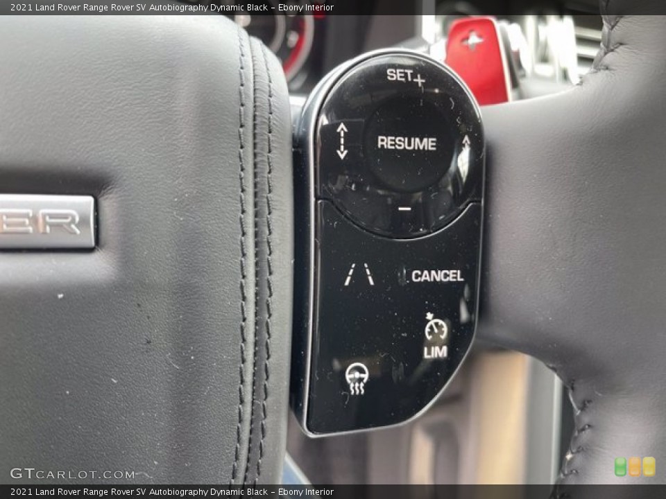 Ebony Interior Steering Wheel for the 2021 Land Rover Range Rover SV Autobiography Dynamic Black #141157446