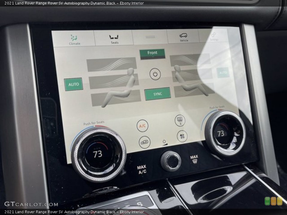 Ebony Interior Controls for the 2021 Land Rover Range Rover SV Autobiography Dynamic Black #141157557