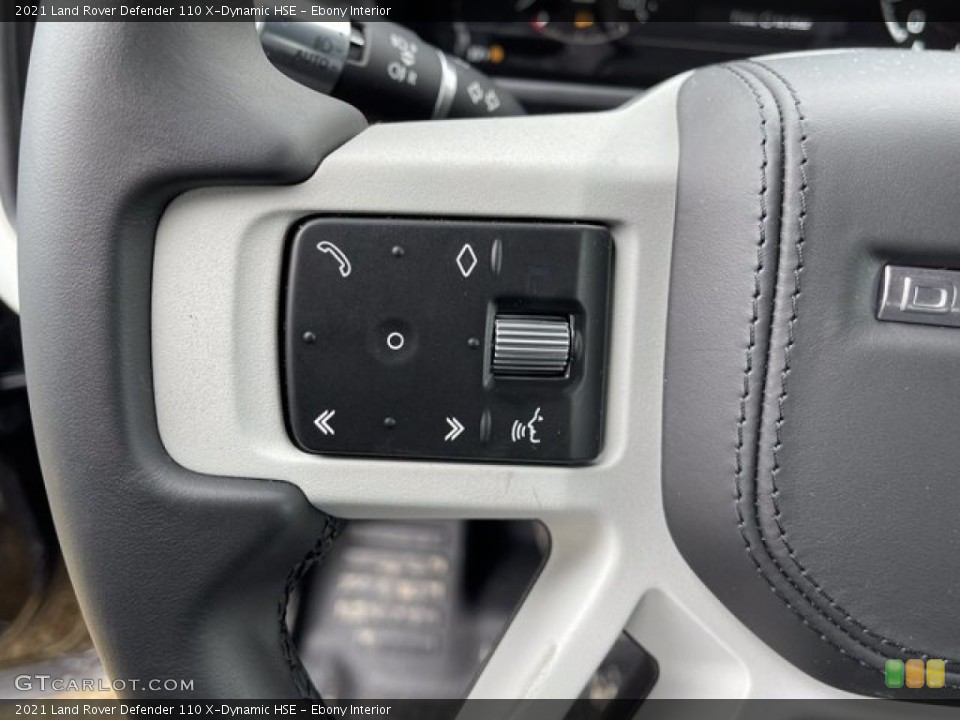 Ebony Interior Steering Wheel for the 2021 Land Rover Defender 110 X-Dynamic HSE #141158301