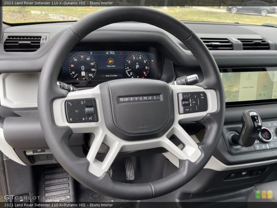 Ebony Interior Steering Wheel for the 2021 Land Rover Defender 110 X-Dynamic HSE #141158319