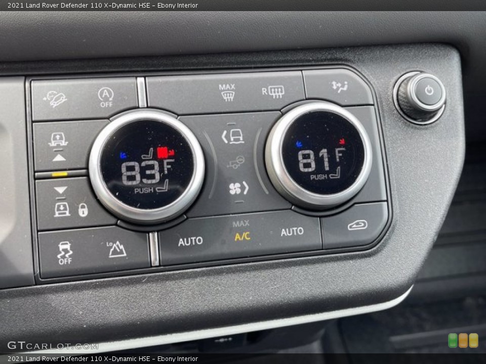 Ebony Interior Controls for the 2021 Land Rover Defender 110 X-Dynamic HSE #141158379