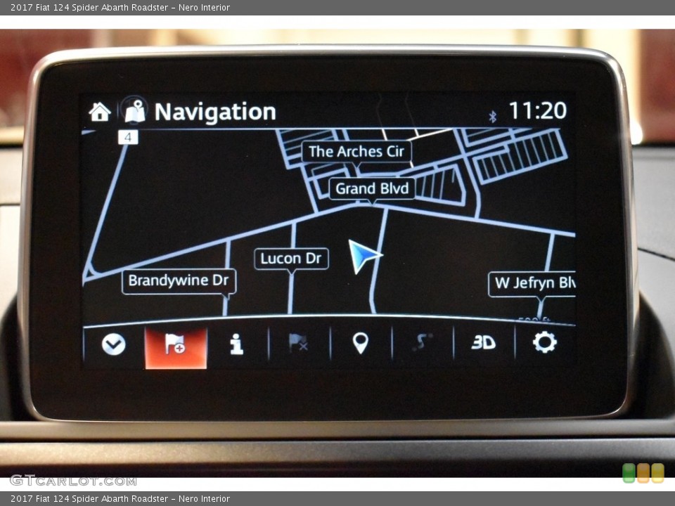 Nero Interior Navigation for the 2017 Fiat 124 Spider Abarth Roadster #141159145