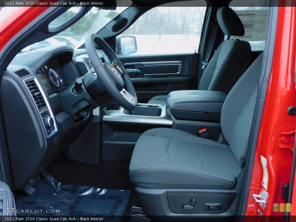Black Interior Front Seat for the 2021 Ram 1500 Classic Quad Cab 4x4 #141162646