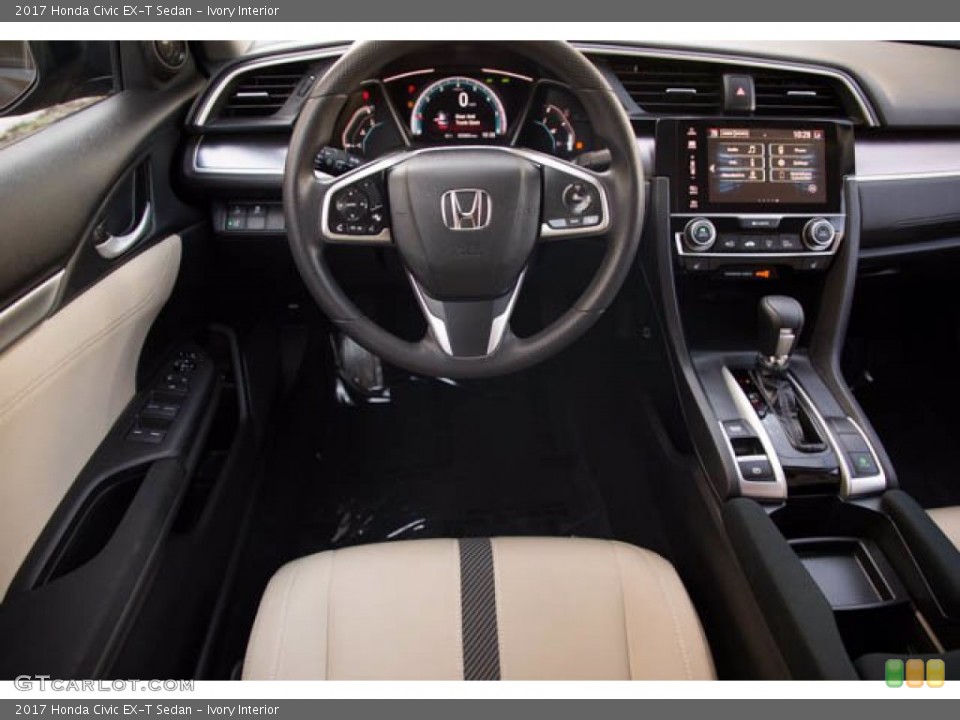 Ivory Interior Dashboard for the 2017 Honda Civic EX-T Sedan #141164470