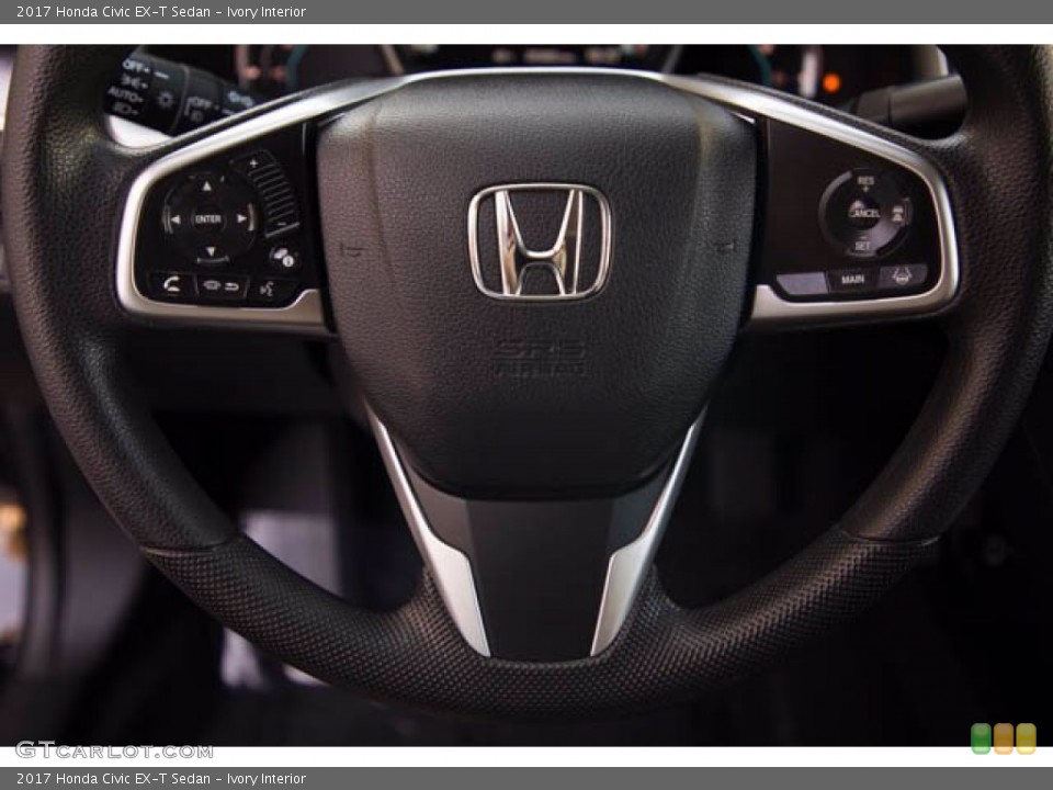 Ivory Interior Steering Wheel for the 2017 Honda Civic EX-T Sedan #141164663