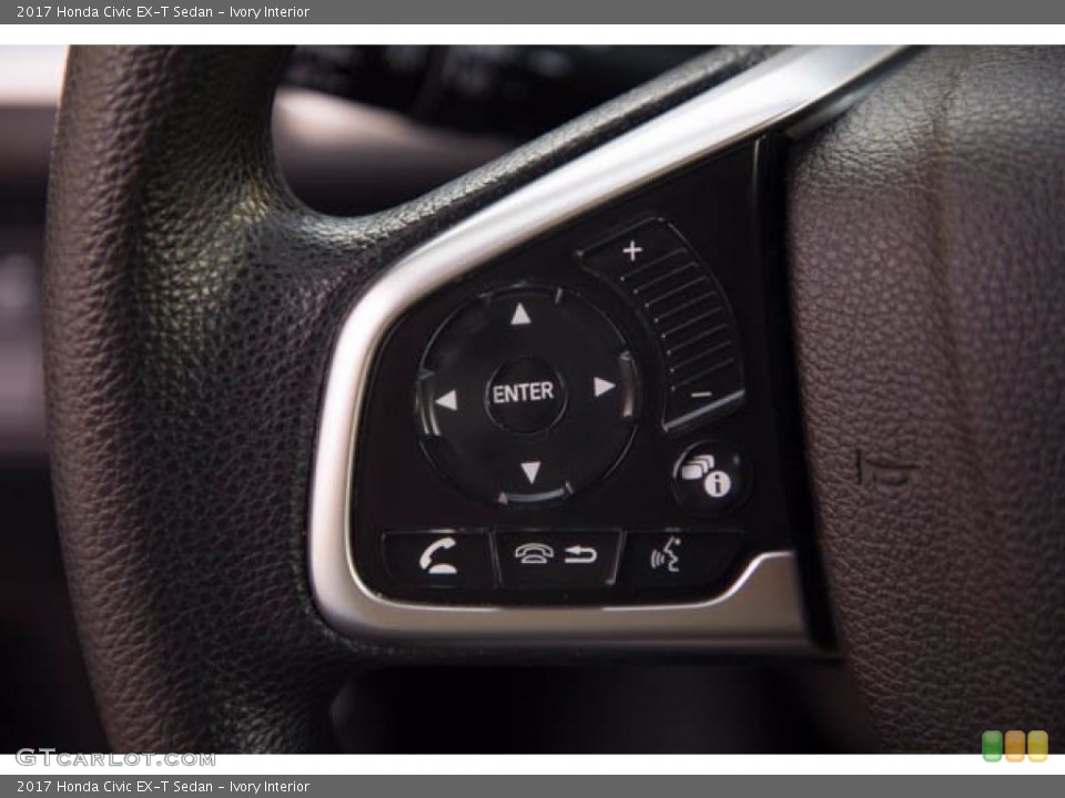 Ivory Interior Steering Wheel for the 2017 Honda Civic EX-T Sedan #141164686