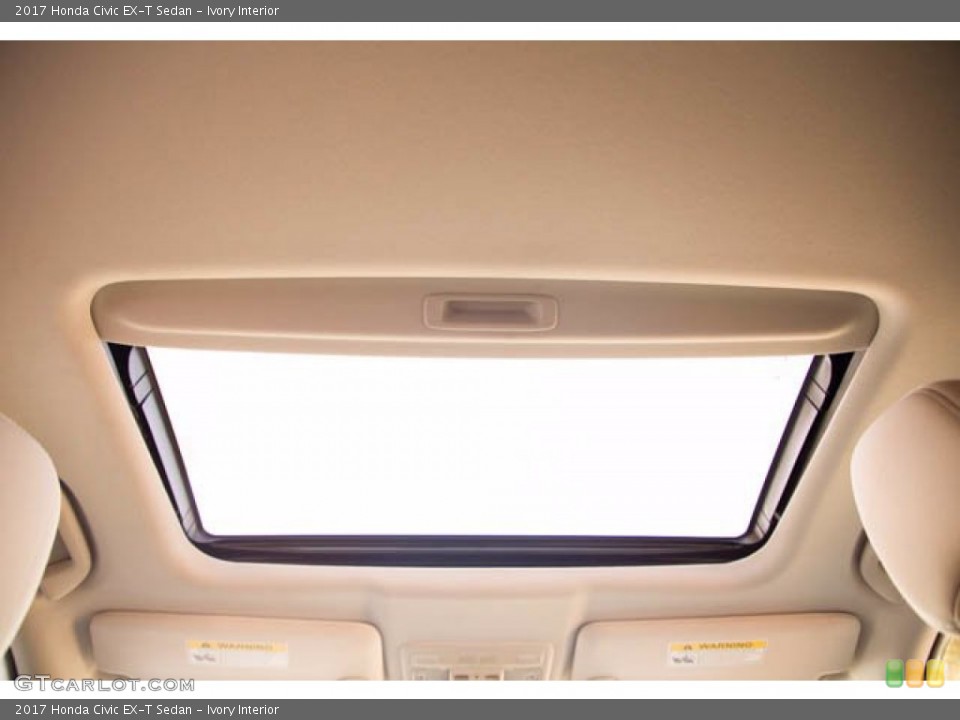 Ivory Interior Sunroof for the 2017 Honda Civic EX-T Sedan #141164810