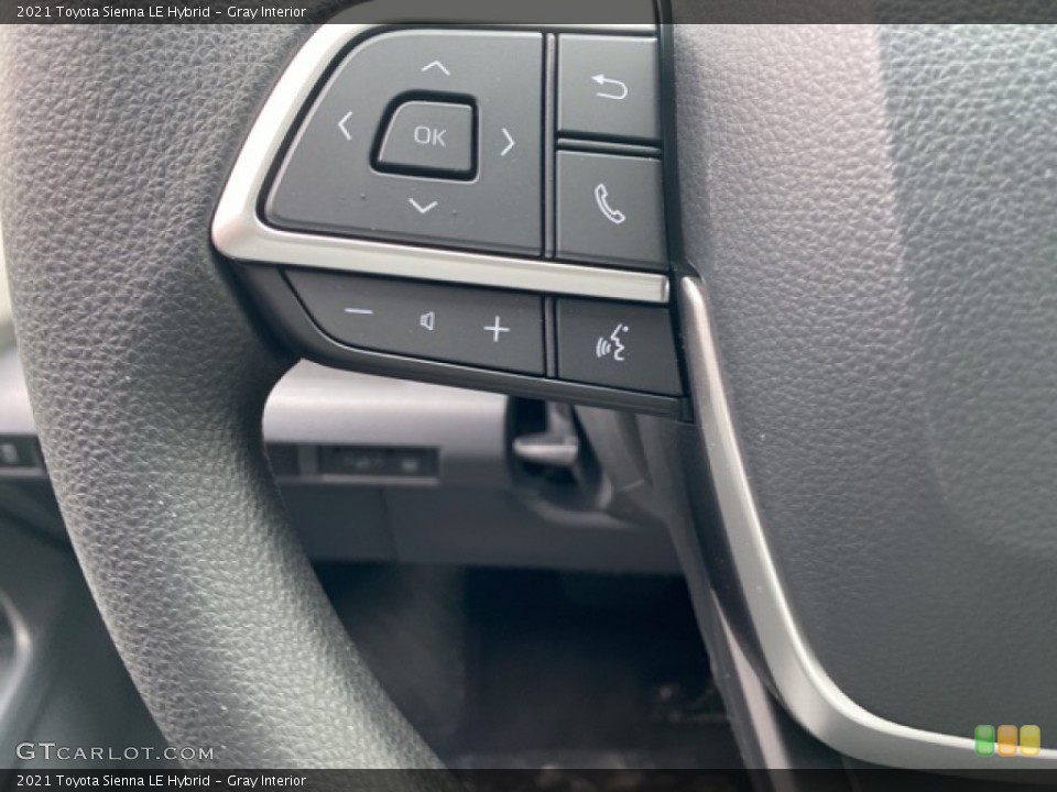 Gray Interior Steering Wheel for the 2021 Toyota Sienna LE Hybrid #141169168