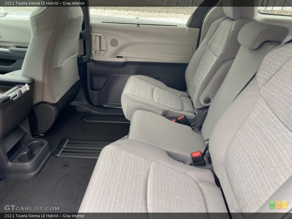 Gray Interior Rear Seat for the 2021 Toyota Sienna LE Hybrid #141169516