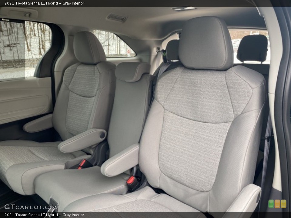 Gray Interior Rear Seat for the 2021 Toyota Sienna LE Hybrid #141169567