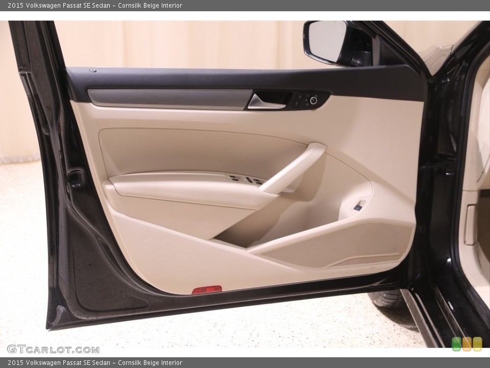 Cornsilk Beige Interior Door Panel for the 2015 Volkswagen Passat SE Sedan #141169633