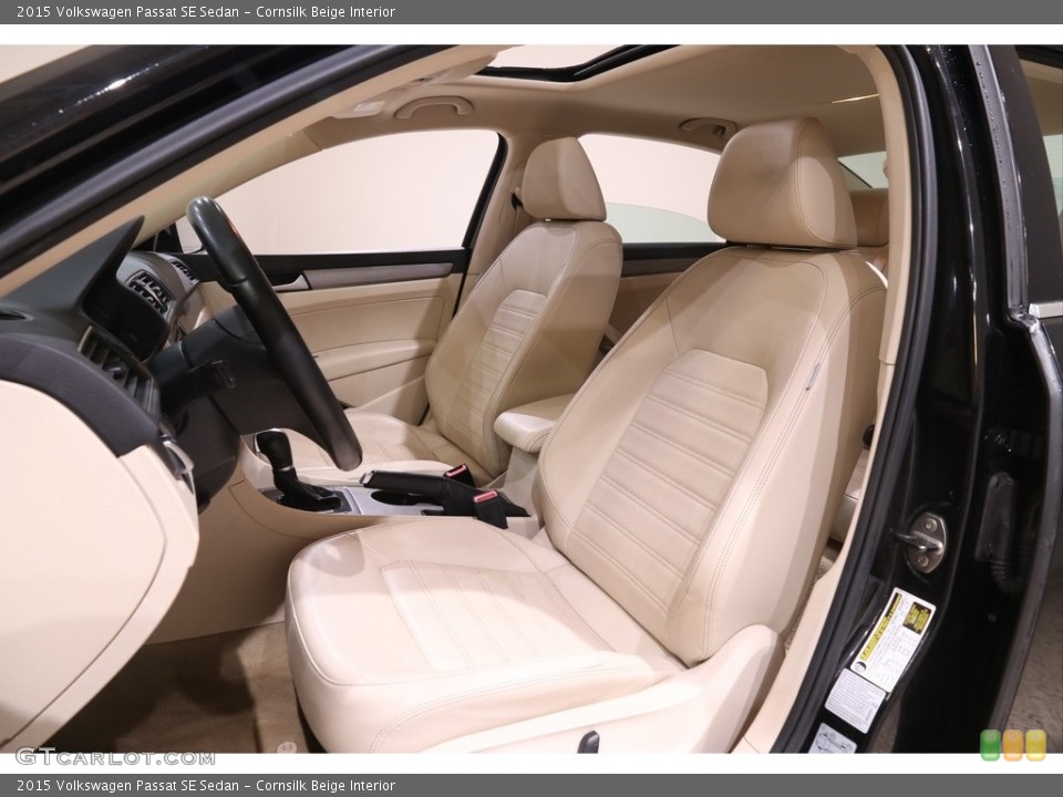 Cornsilk Beige Interior Front Seat for the 2015 Volkswagen Passat SE Sedan #141169651