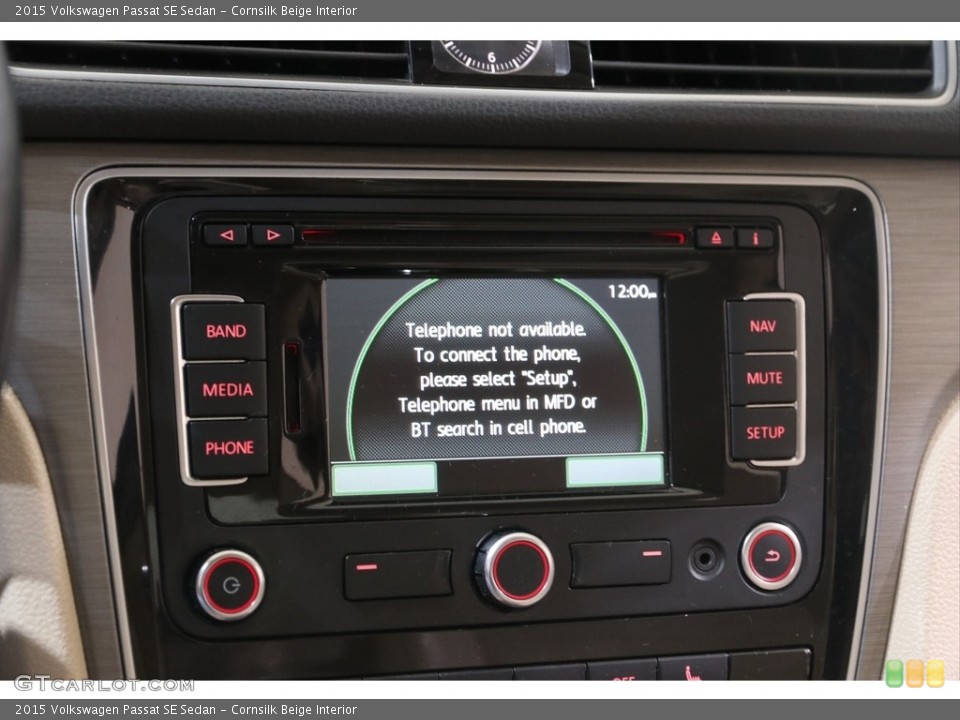 Cornsilk Beige Interior Controls for the 2015 Volkswagen Passat SE Sedan #141169740