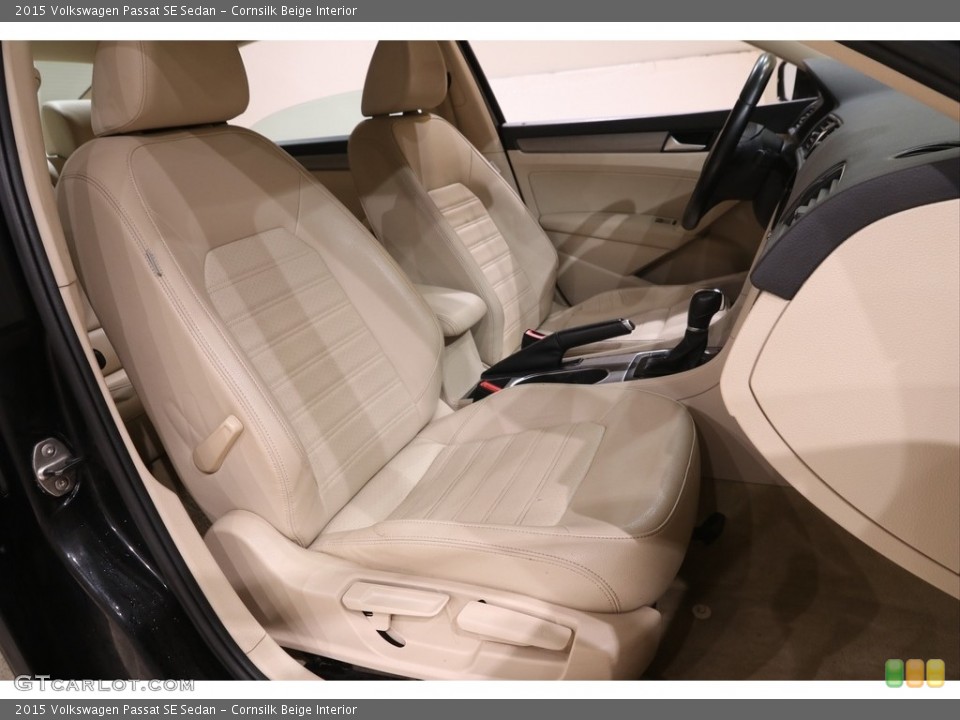 Cornsilk Beige Interior Front Seat for the 2015 Volkswagen Passat SE Sedan #141169783