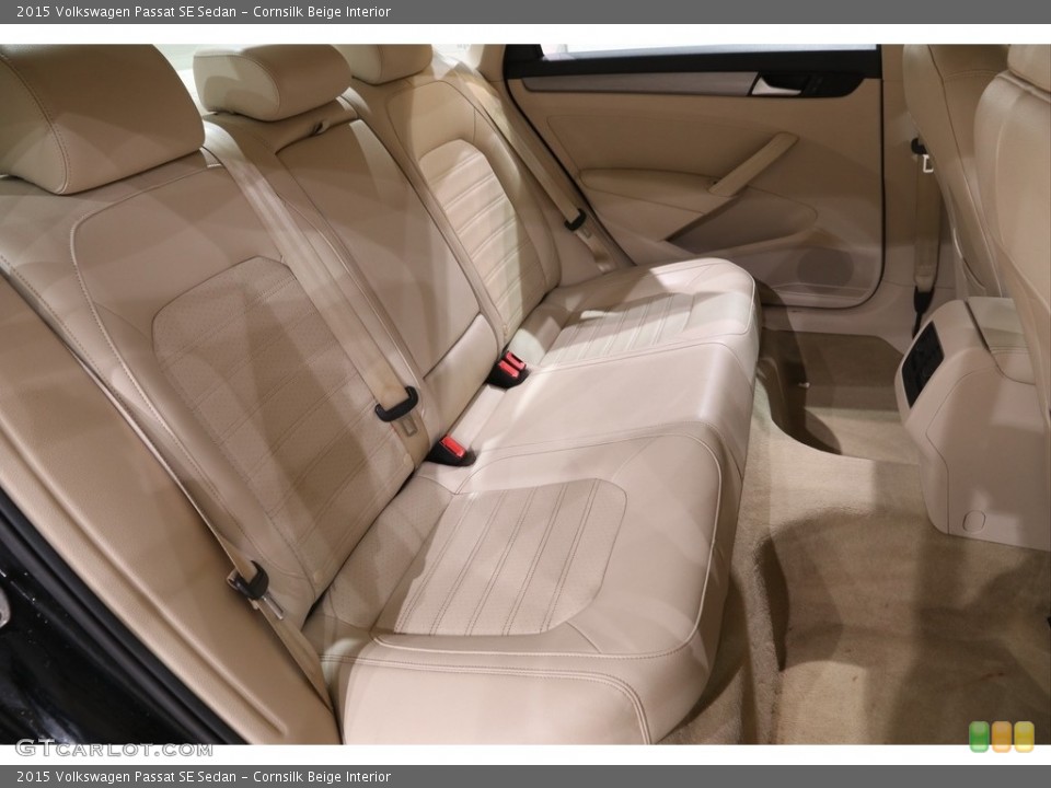 Cornsilk Beige Interior Rear Seat for the 2015 Volkswagen Passat SE Sedan #141169801