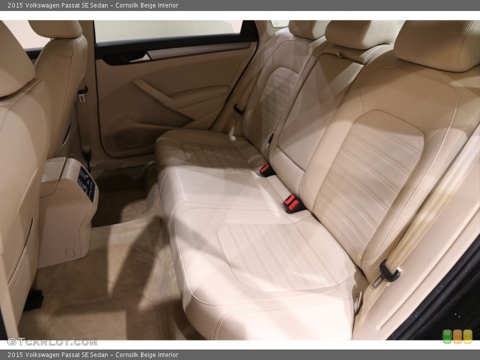 Cornsilk Beige Interior Rear Seat for the 2015 Volkswagen Passat SE Sedan #141169819