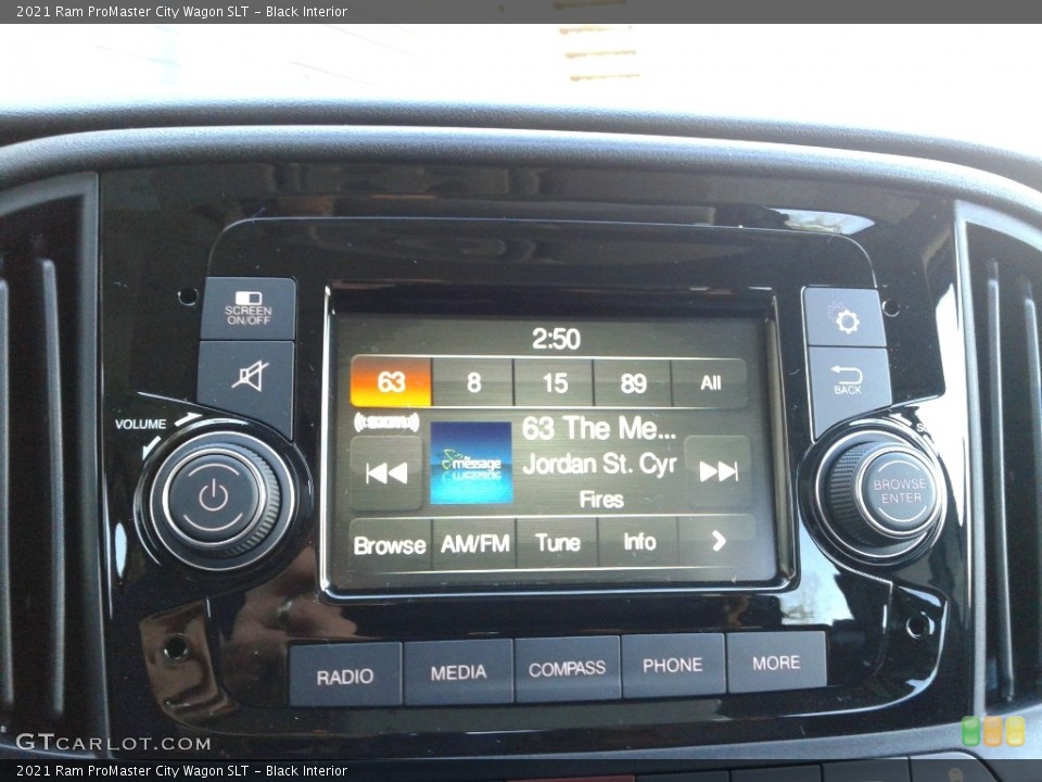Black Interior Audio System for the 2021 Ram ProMaster City Wagon SLT #141173348