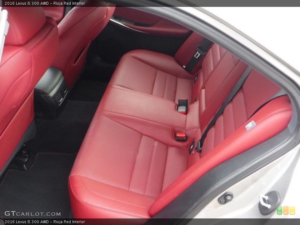 Rioja Red Interior Rear Seat for the 2016 Lexus IS 300 AWD #141174128