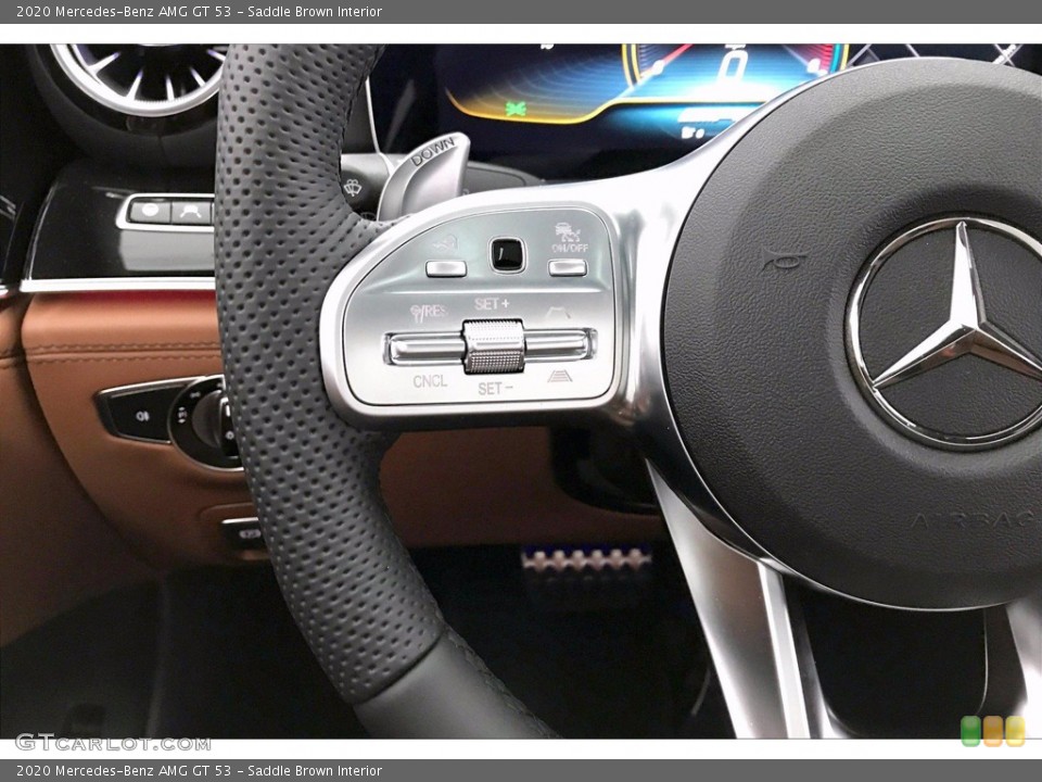 Saddle Brown Interior Steering Wheel for the 2020 Mercedes-Benz AMG GT 53 #141174896