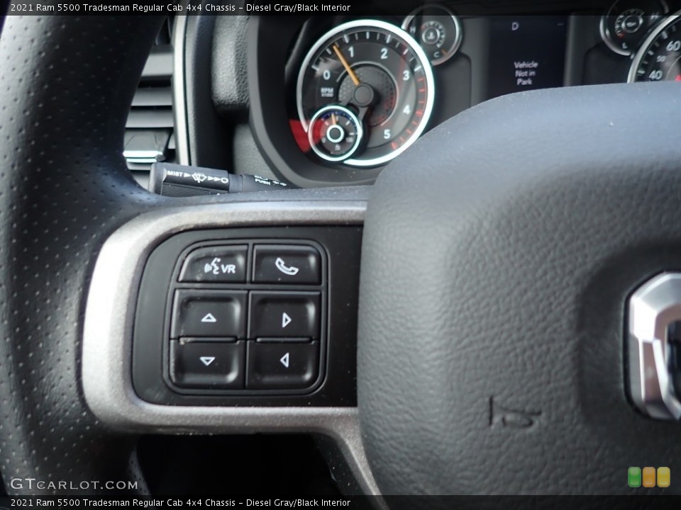 Diesel Gray/Black Interior Steering Wheel for the 2021 Ram 5500 Tradesman Regular Cab 4x4 Chassis #141178157