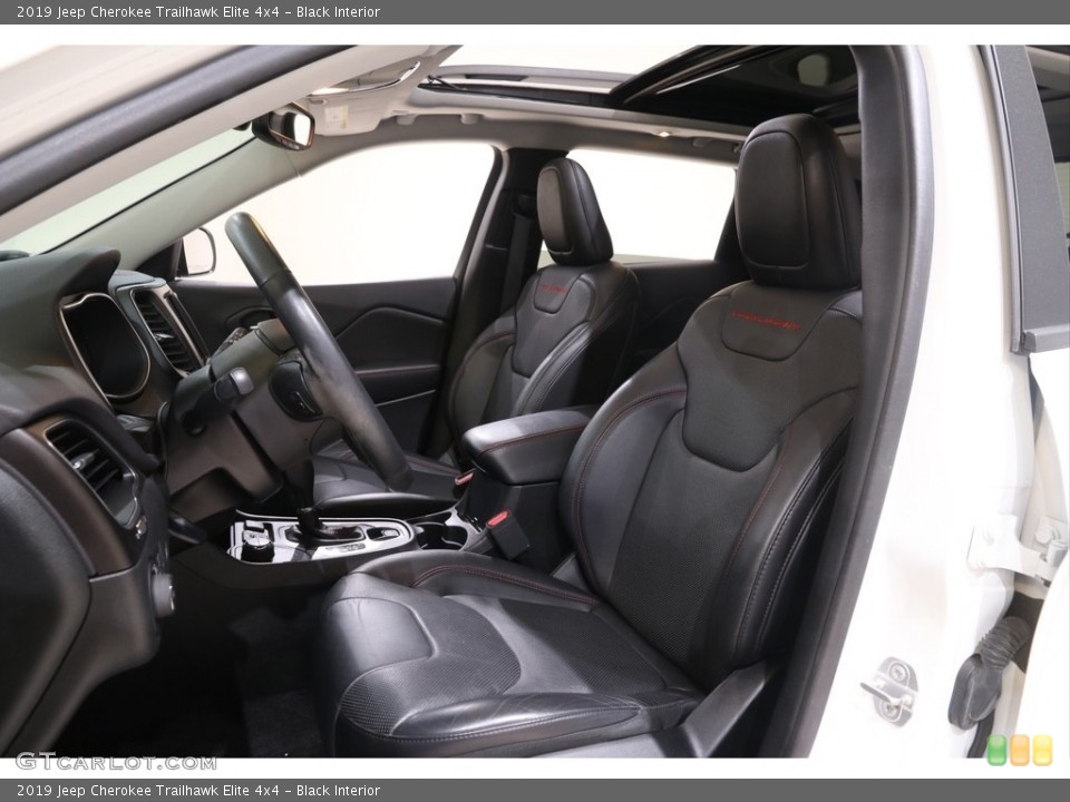 Black Interior Front Seat for the 2019 Jeep Cherokee Trailhawk Elite 4x4 #141181781