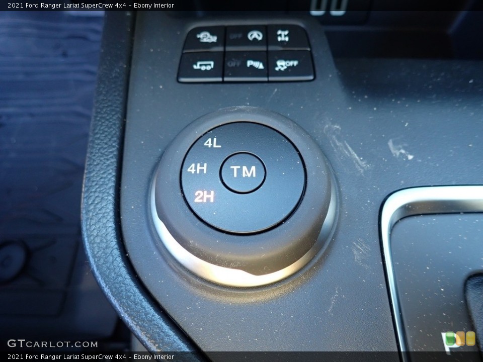 Ebony Interior Controls for the 2021 Ford Ranger Lariat SuperCrew 4x4 #141186199
