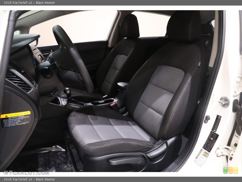 Black Interior Front Seat for the 2016 Kia Forte5 LX #141188632