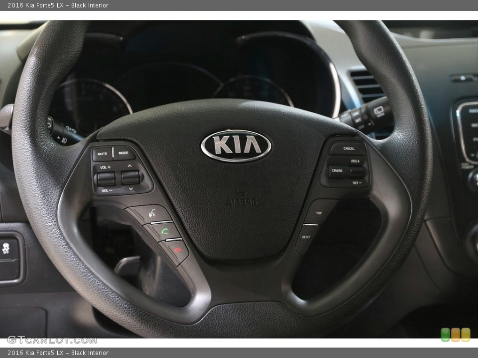 Black Interior Steering Wheel for the 2016 Kia Forte5 LX #141188674
