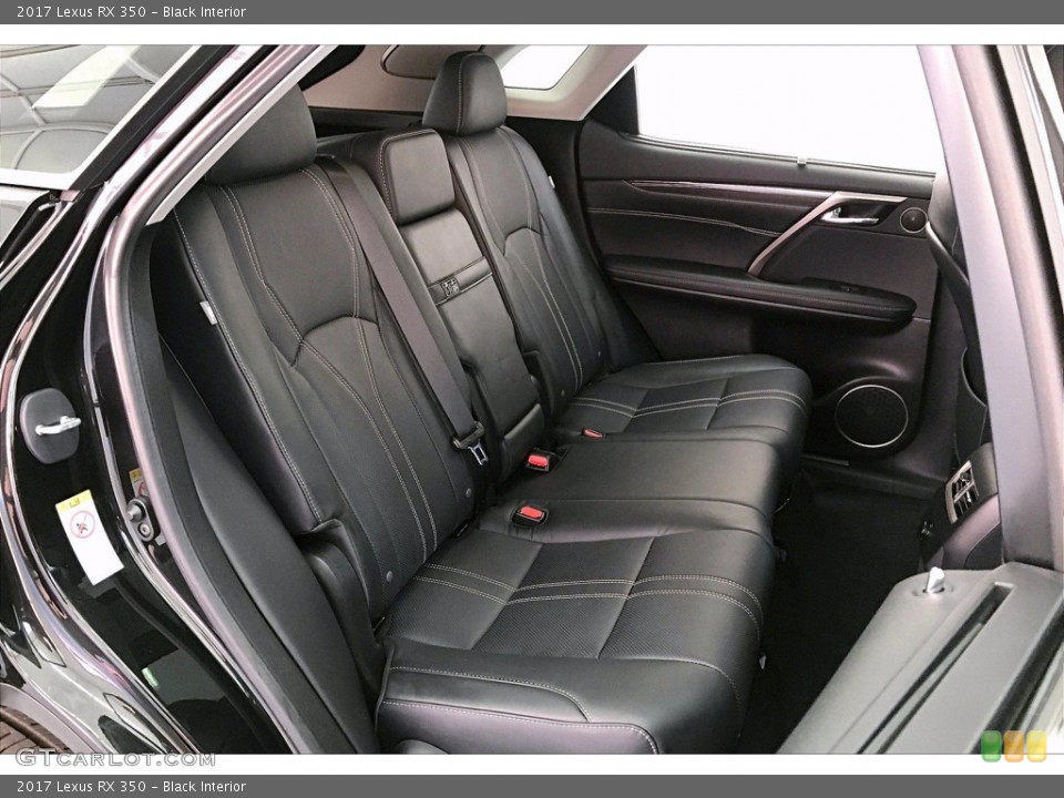 Black Interior Rear Seat for the 2017 Lexus RX 350 #141193486