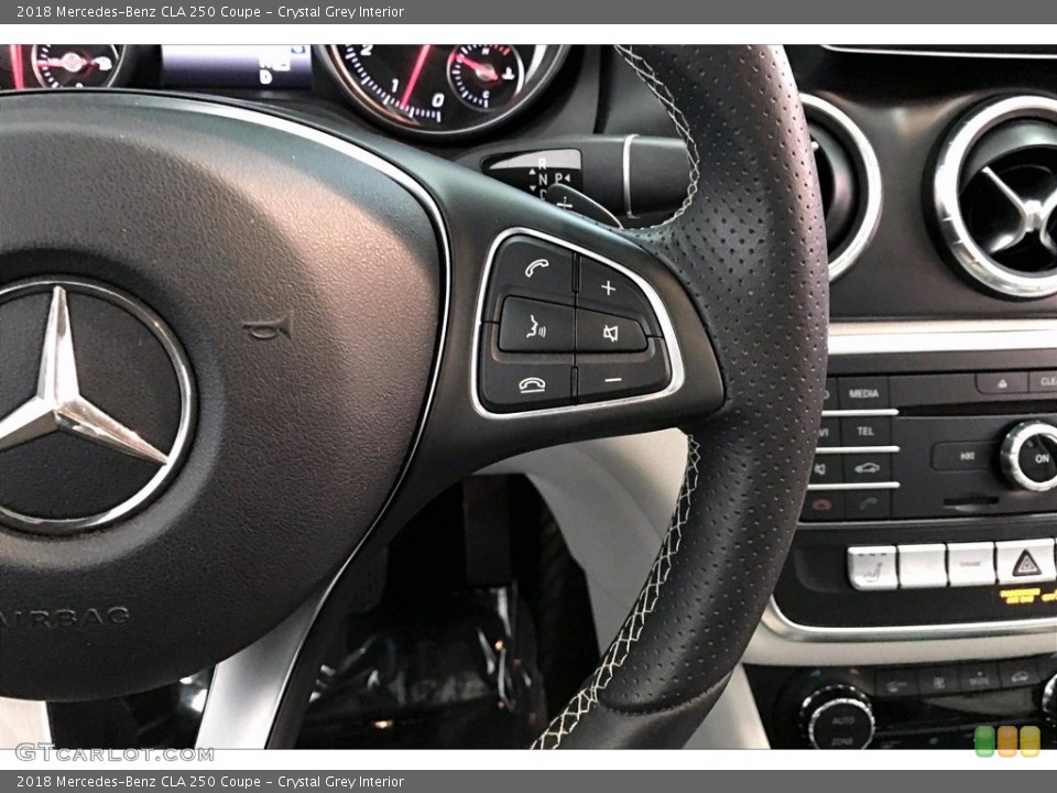 Crystal Grey Interior Steering Wheel for the 2018 Mercedes-Benz CLA 250 Coupe #141194206