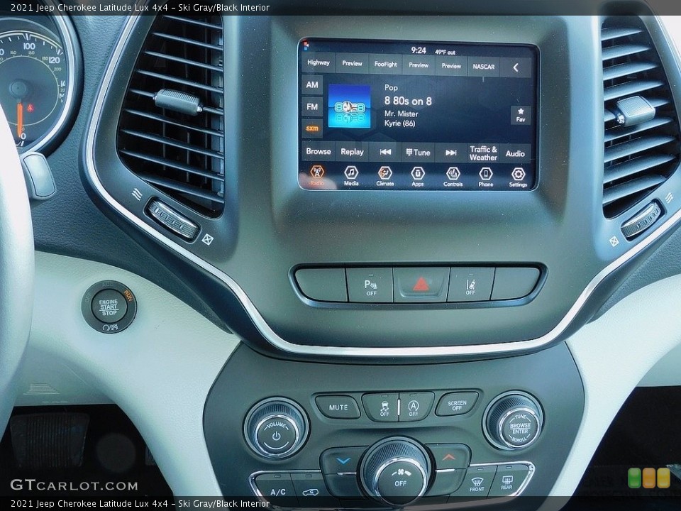 Ski Gray/Black Interior Controls for the 2021 Jeep Cherokee Latitude Lux 4x4 #141201196