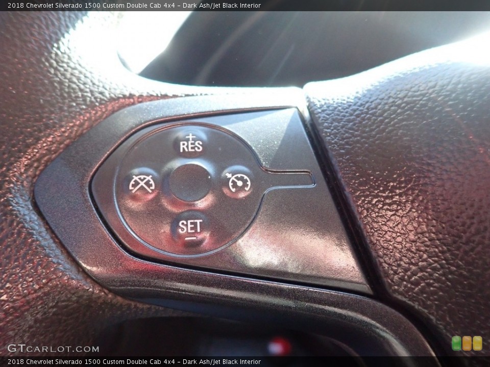Dark Ash/Jet Black Interior Steering Wheel for the 2018 Chevrolet Silverado 1500 Custom Double Cab 4x4 #141202781
