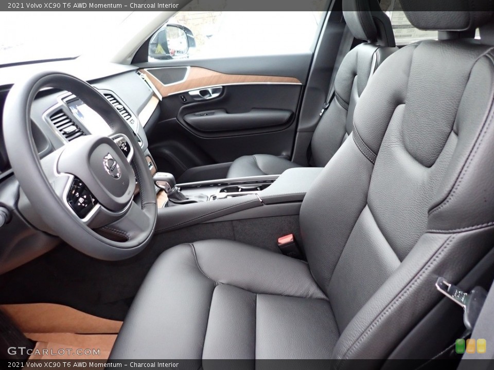 Charcoal Interior Front Seat for the 2021 Volvo XC90 T6 AWD Momentum #141203051