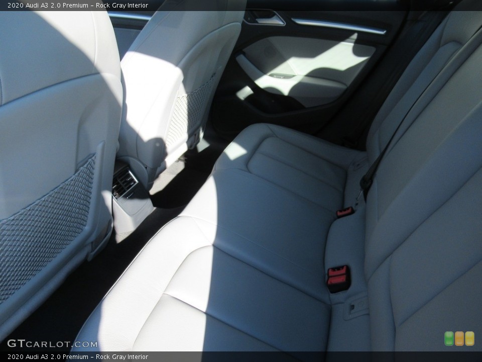 Rock Gray Interior Rear Seat for the 2020 Audi A3 2.0 Premium #141203124