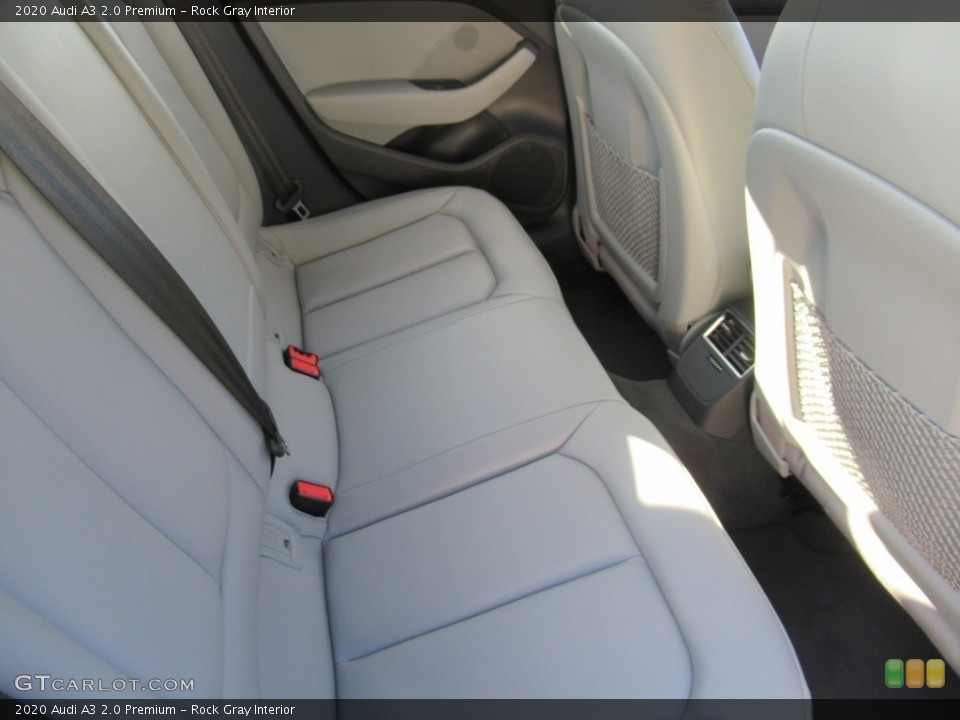 Rock Gray Interior Rear Seat for the 2020 Audi A3 2.0 Premium #141203170