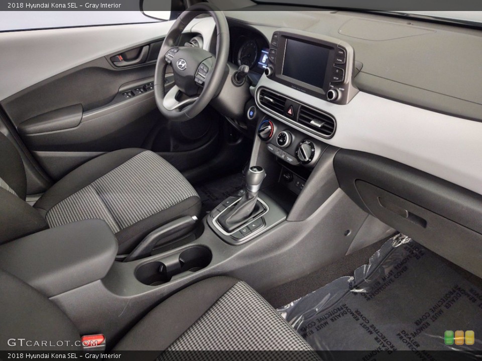 Gray Interior Dashboard for the 2018 Hyundai Kona SEL #141206456