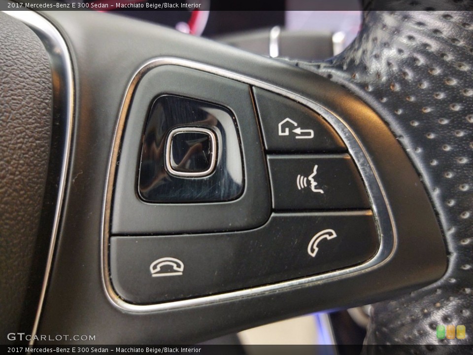 Macchiato Beige/Black Interior Controls for the 2017 Mercedes-Benz E 300 Sedan #141207956