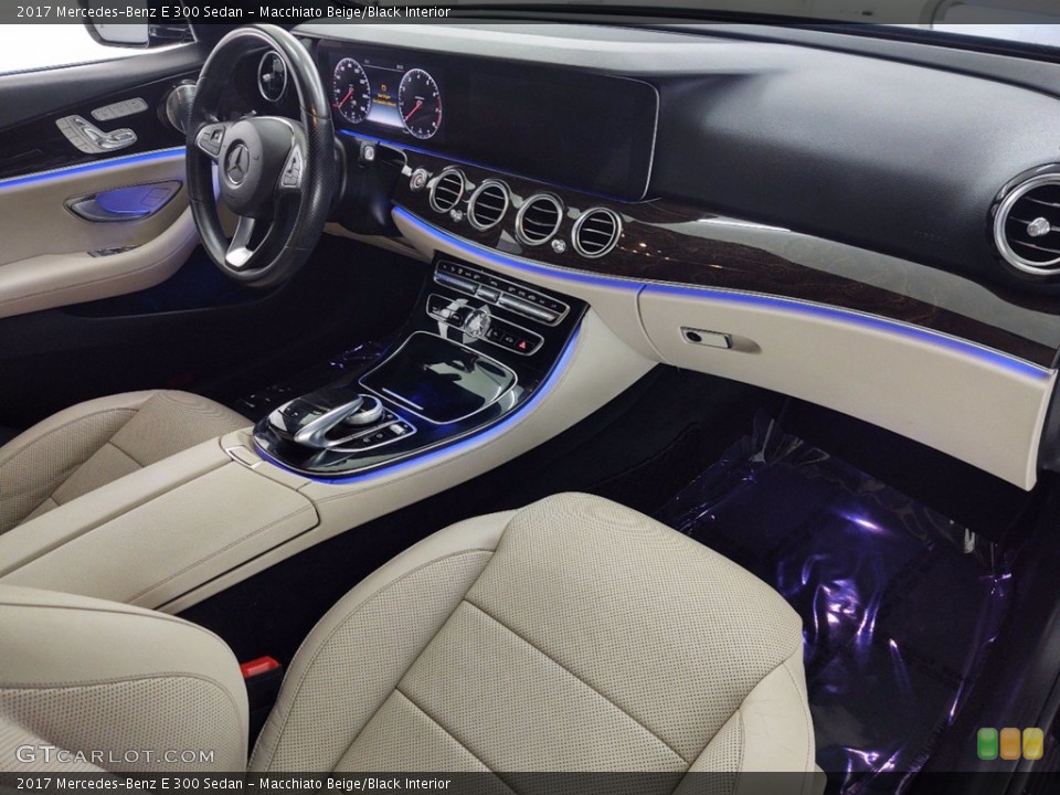 Macchiato Beige/Black Interior Photo for the 2017 Mercedes-Benz E 300 Sedan #141208232