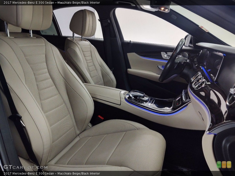 Macchiato Beige/Black Interior Photo for the 2017 Mercedes-Benz E 300 Sedan #141208277