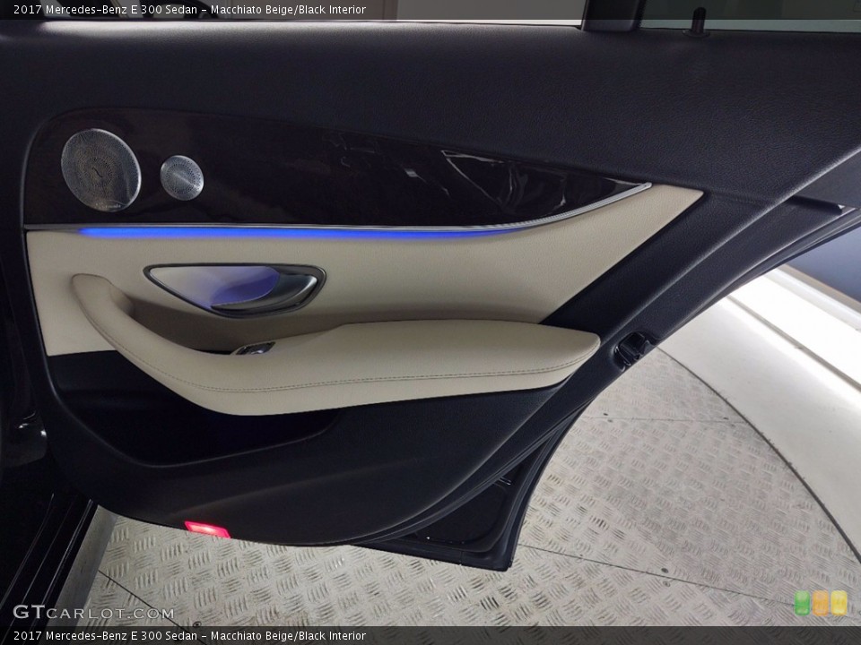 Macchiato Beige/Black Interior Door Panel for the 2017 Mercedes-Benz E 300 Sedan #141208298