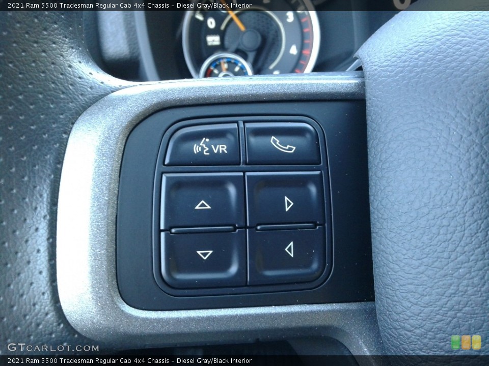 Diesel Gray/Black Interior Steering Wheel for the 2021 Ram 5500 Tradesman Regular Cab 4x4 Chassis #141211013