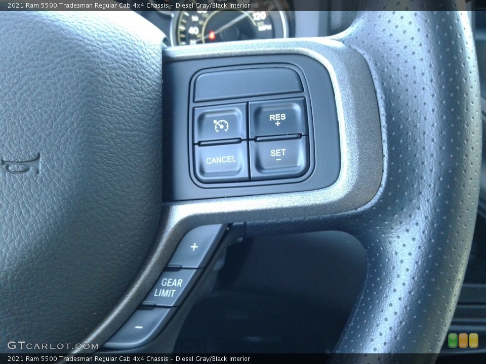 Diesel Gray/Black Interior Steering Wheel for the 2021 Ram 5500 Tradesman Regular Cab 4x4 Chassis #141211031