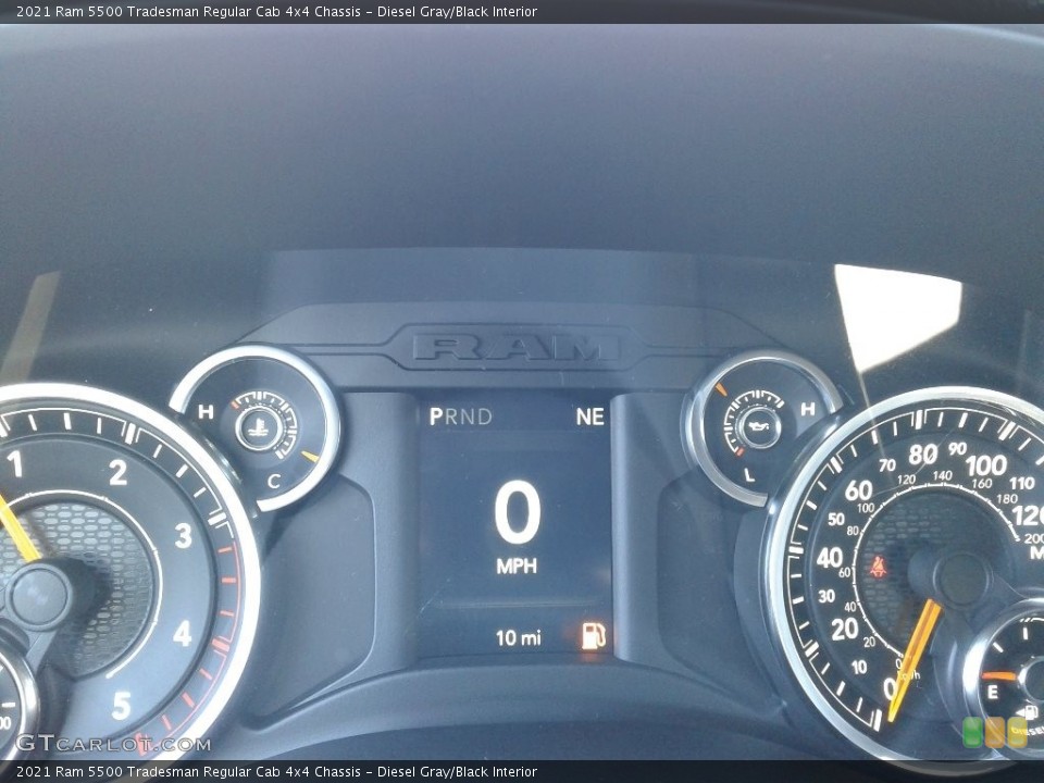 Diesel Gray/Black Interior Gauges for the 2021 Ram 5500 Tradesman Regular Cab 4x4 Chassis #141211049