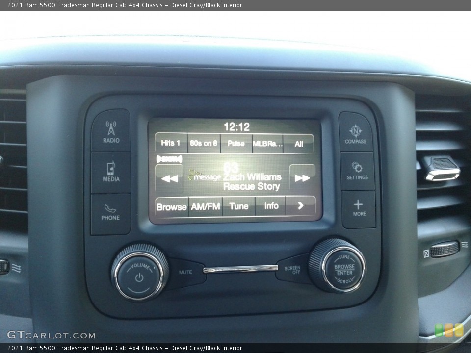 Diesel Gray/Black Interior Controls for the 2021 Ram 5500 Tradesman Regular Cab 4x4 Chassis #141211085
