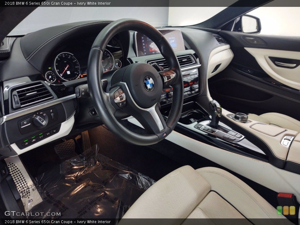 Ivory White 2018 BMW 6 Series Interiors