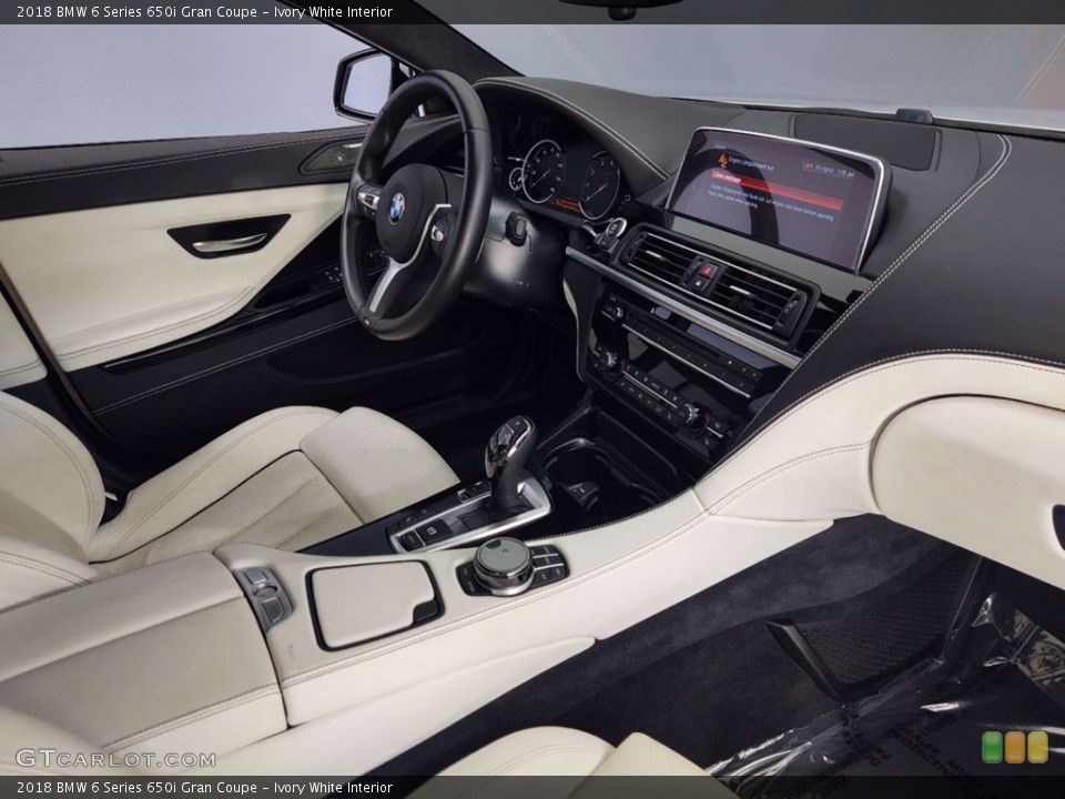 Ivory White Interior Photo for the 2018 BMW 6 Series 650i Gran Coupe #141213608
