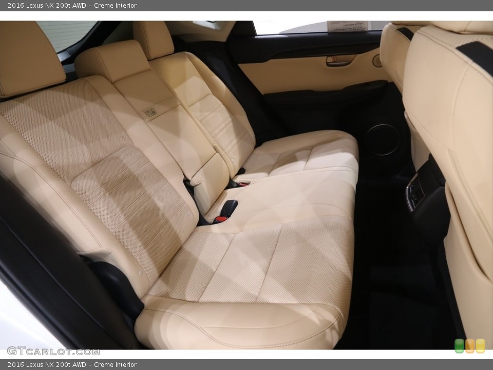 Creme Interior Rear Seat for the 2016 Lexus NX 200t AWD #141215290