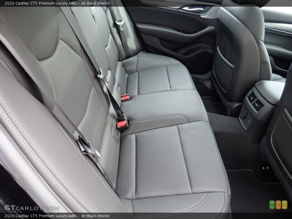 Jet Black Interior Rear Seat for the 2020 Cadillac CT5 Premium Luxury AWD #141215656