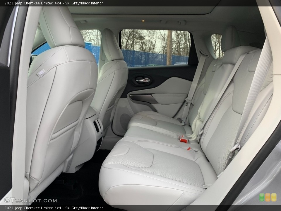 Ski Gray/Black Interior Rear Seat for the 2021 Jeep Cherokee Limited 4x4 #141215671